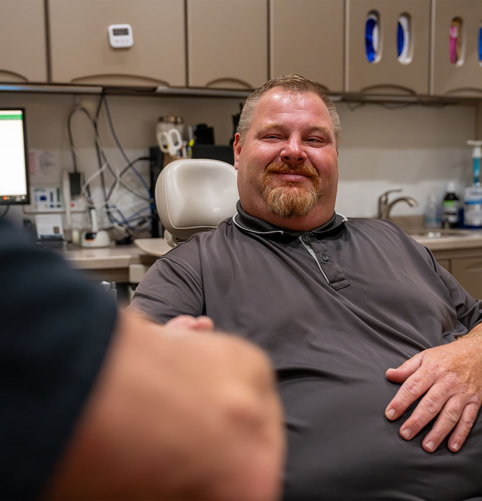 Doctor consulting with Patient about sedation options